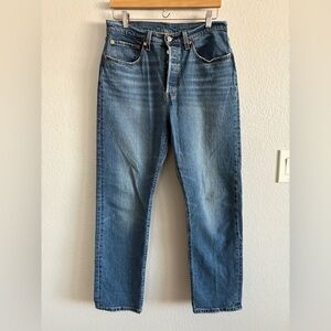 Levi’s 501 Original Fit Women’s Worn In Medium Indigo Medium Wash Size 30 X 30